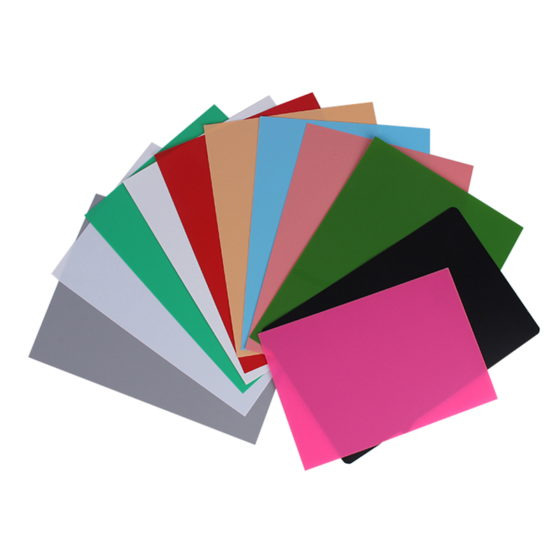 Solid colored matte-sandy plastic PP sheet plastic material